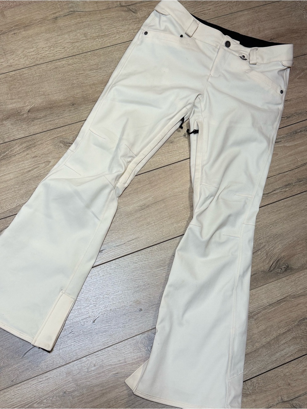 Volcom Cream Snowboard Ski Pants Waterproof Stretch Ivory Medium - Picture 2 of 16